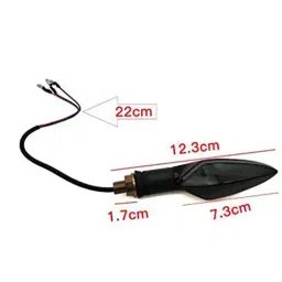 SHOP4U Front, Side, Rear A Shape Dual Color DRL Indicator Light Pack of 4 Red and Yellow for KTM 10mm Screw Models image 3