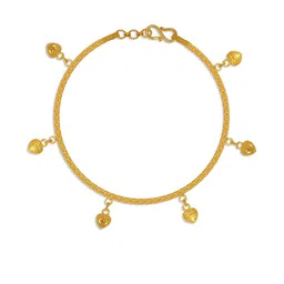 BHIMA Women 22KT BIS 916 Hallmark Gold Elegant Floating Heart Bracelet - 3.03 g-picture-48