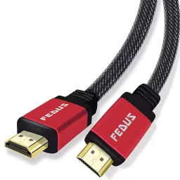 Fedus 1.5 m Aluminium Shell Braided 4K Long HDMI Cable (Red)-picture-11