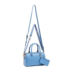 Anne Klein Blue Handbag with Detachable Strap image 4