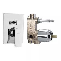 CERA Ruby 5 Way Single Lever Wall Mount Concealed Diverter, F1005711 + F4020101 (Set of 2 Pcs)-picture-12
