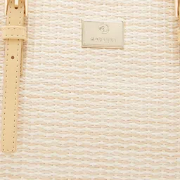 Caprese Textured Structured Shoulder Bag with Tasselled image 4