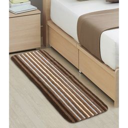Saral Home  Black Microfiber Runner - Brown-picture-8