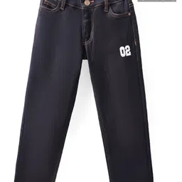 Pine Kids Full Length Washed Denim Jeans - Black-image-40