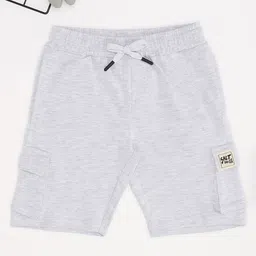 Pantaloons Junior Cotton Knit Textured Shorts - Light Grey-picture-11