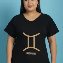 theRebelinme Women Printed V-Neck T-shirt-image-41