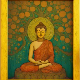 Sassyco Green & Brown MDF Religious Wall Paintings-picture-11