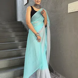 KALINI Ombre Pure Chiffon Ready to Wear Saree-picture-24