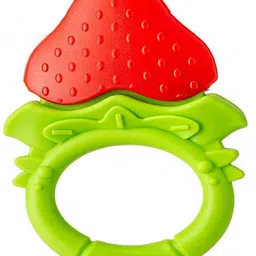 Kritiu Baby Soft Silicone Attractive Designs Molar Teethers Hygienic Chew for Pain Relief for Newborns BPA Free- Pack of 2 (Peach,Yellow) image 5