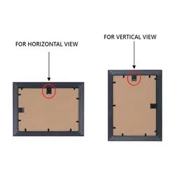 eCraftIndia Set Of 2 Black Solid Memory Wall Collage Photo Frames image 4