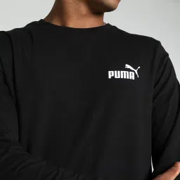 Puma Black Cotton Regular Fit T-Shirt image 4
