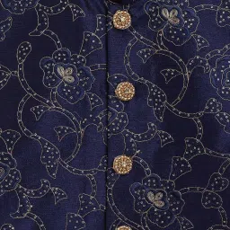 VASTRAMAY Boys Multicolor Embroidery Full Sleeves Kurta Sets image 4