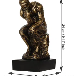 eCraftIndia Assorted Gold Rakhi with Man Showpiece image 4