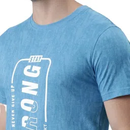 Force NXT Cherry Red & Malibu Blue Cotton Regular Fit Printed T-Shirt - Pack Of 2 image 4