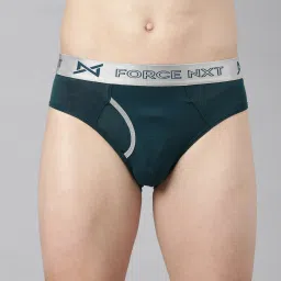 Force NXT Blue & Green Cotton Regular Fit Briefs - Pack Of 2 image 4
