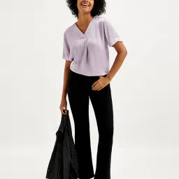 Levi's 726 Black Flared Fit Mid Rise Jeans image 4