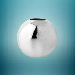 Episode Silver Plated Flower Vase Oval Semi Rice Hammered - Small-picture-16