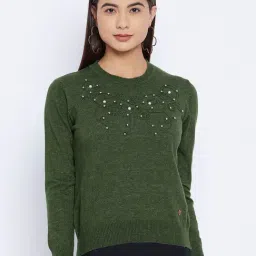 Duke Olive Embellished Sweater-image-28