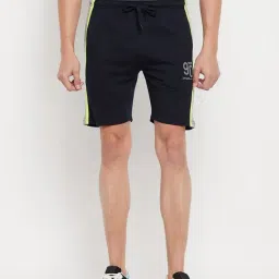Duke Dark Navy Regular Fit Shorts-image-42