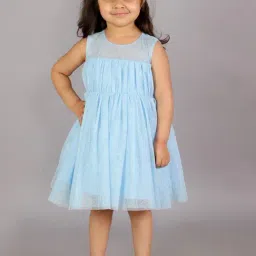 KidsDew Blue Embellished Casual Dress-image-43