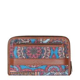 ZOUK Multicolor Printed Zip Around Wallet for Women-picture-38