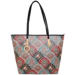 Esbeda Multicolor Printed Large Tote Handbag-image-4