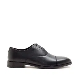 THOMAS CRICK Men's Black Oxford Shoes-picture-45