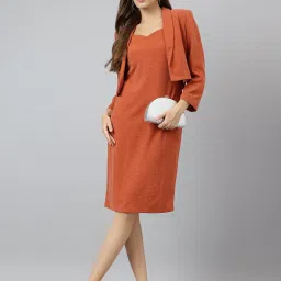 Latin Quarters Rust Bodycon Dress image 4