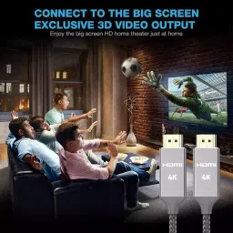 EVTeq 4K HDMI Cable 20 m Grey Round for Digital Cameras, Laptops & Camcorders Use, EV-H4-020 image 2