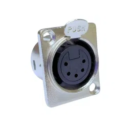 SETMI INDIA XLR Connector Female 5-Pin Chassis Mount with Push-to-Release Secure Lock, Silver & Black-picture-10