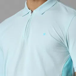 Louis Philippe Blue Regular Fit Polo T-Shirt image 4