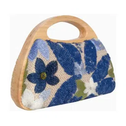 Hie Midnight Navy Ember Embroidered Satchel image 4