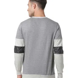 Campus Sutra Grey Round Neck Sweatshirt image 2