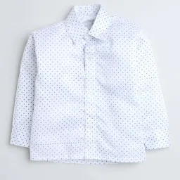 Fourfolds Boys Steelblue Solid Full Sleeves Suit Set image 4