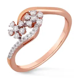 Malabar Gold and Diamonds 18k IGI Certified Diamond Rose Gold Ring for Women-picture-19