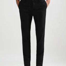 Arrow New York Black Slim Fit Self Pattern Trousers-picture-49