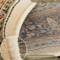 OBSESSIONS Beige & Black Classical Machine Made Carpet - Medium (230 cm x 160 cm) image 3