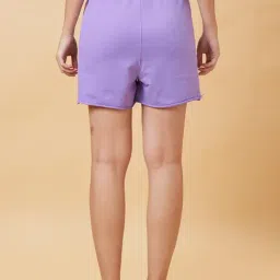 Being Human Lavender Cotton Woven Shorts image 2