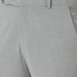 Crimsoune Club Grey Slim Fit Notch Lapel Two Piece Suit image 5