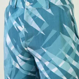 Iconic Blue Pure Cotton Regular Printed Shorts image 5