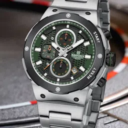 Naviforce Men Dial & Stainless Steel Straps Analogue Chronograph Watch NF8072 S GN S-picture-14