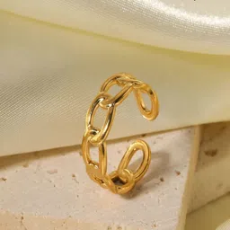 TEULRIP Gold Plated Anti Tarnish Finger Ring image 5