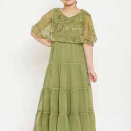 Stylo Bug Cape Sleeve Maxi Dress image 1