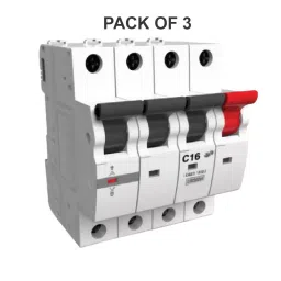 K9 Pro Safe Miniature Circuit Breakers Triple Pole + Neutral 10 Amp White, 6042 (Pack of 3) image 2