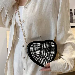 LULU & SKY PU Structured Handheld Bag with Fringed-picture-30