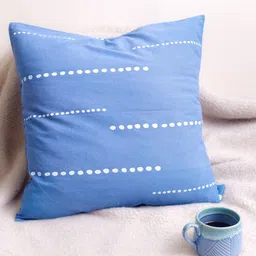 Pravaah India Kinara Cushion Cover | Recycled Cotton | 20x20 Inch | Handcrafted | With or Without Cushion Insert-picture-28