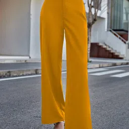 KERI PERRY Women Relaxed Straight Leg High-Rise Trousers-picture-33