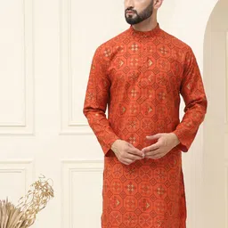 SOJANYA Men Ethnic Motifs Printed Kurta image 1