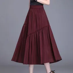 StyleCast Opaque Flared Midi Skirt image 2
