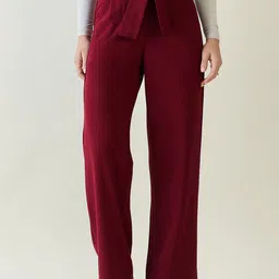 aayu Women Relaxed High-Rise Trousers-image-97